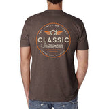 Classic Instruments DARK BROWN W/ CROSSEAMERICAN FRONT LOGO MEN'S - CIAP-TSDBCM3XL