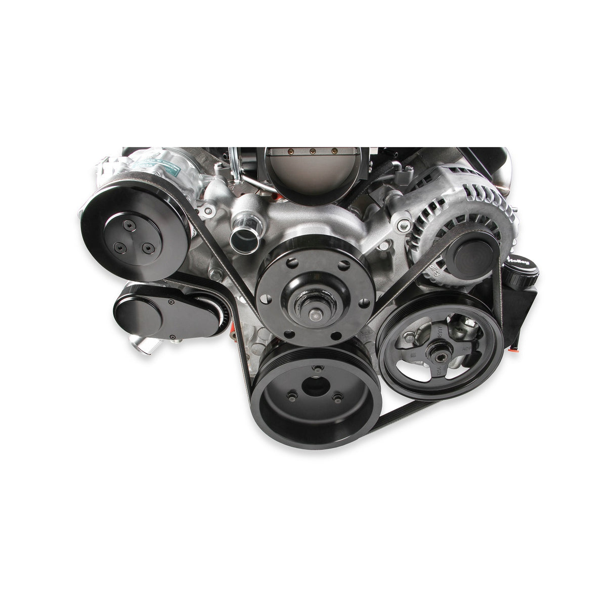 Holley 20-200 Premium Mid-Mount Complete Accessory System - Gen V LT Engines - SFI Certified Damper - Natural