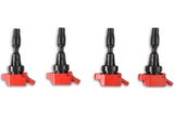 MSD Ignition Coil - Blaster Series - Hyundai/KIA 1.6L Turbo - Red - 4-Pack - 82694