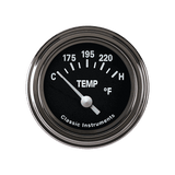 Classic Instruments TETRA 2IN BLACK WATER TEMP - TE26BSLC