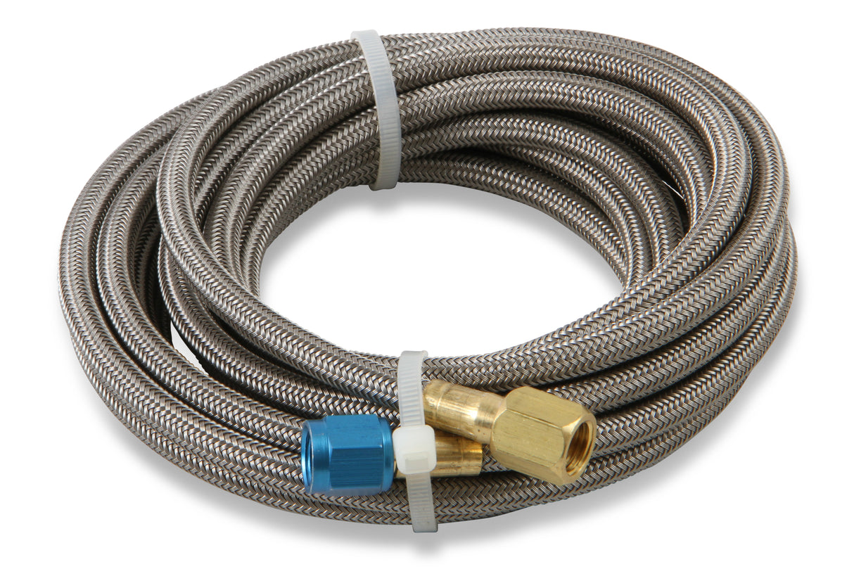 NOS Stainless Steel Braided Hose -4AN 14-foot Blue - 15295NOS