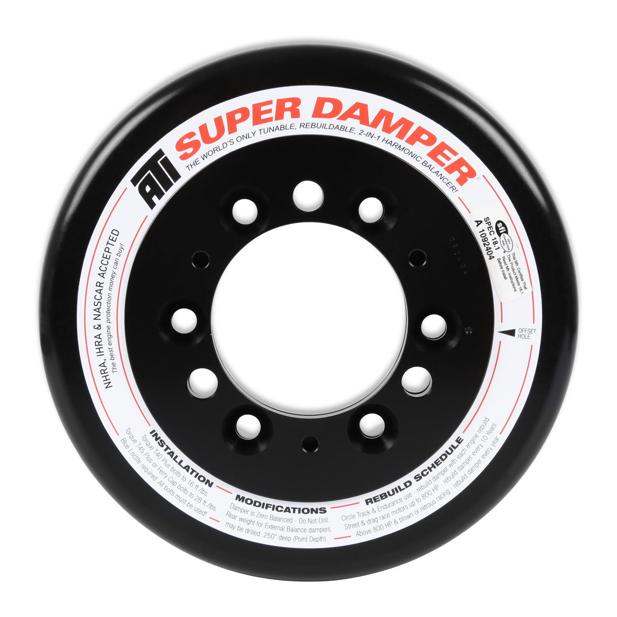 Holley 97-361 Replacement Damper