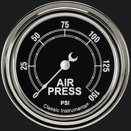 Classic Instruments Traditional 2 5/8" Air Pressure Gauge - TR318SLF