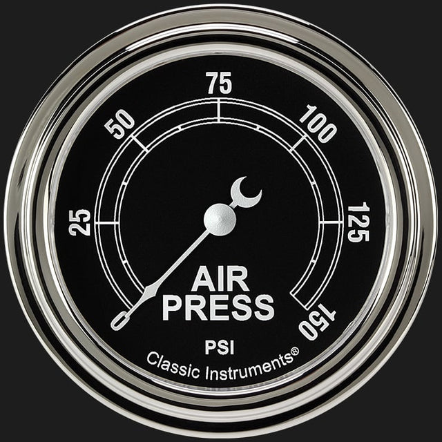 Classic Instruments Traditional 2 5/8" Air Pressure Gauge - TR318SLF