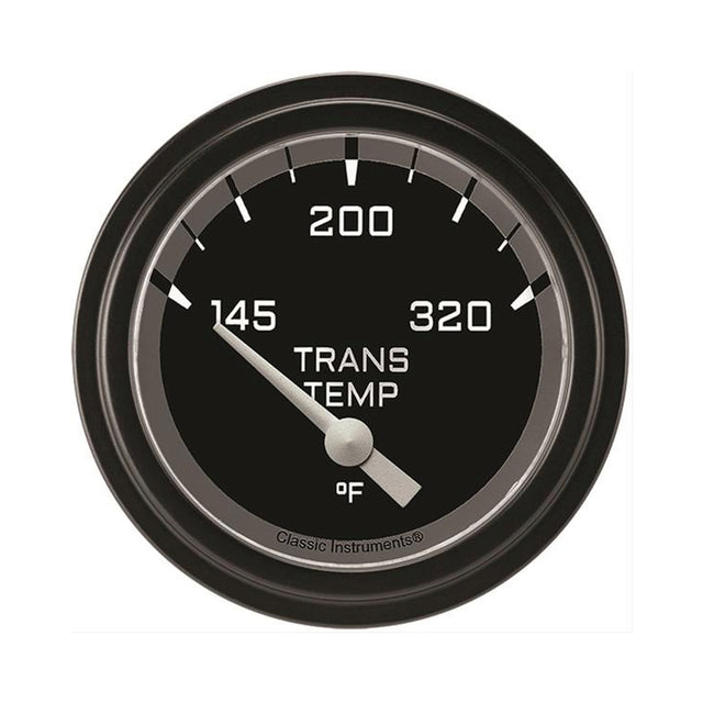 Classic Instruments Autocross Gray 2 5/8" Transmission Temperature Gauge - AX227GBLF