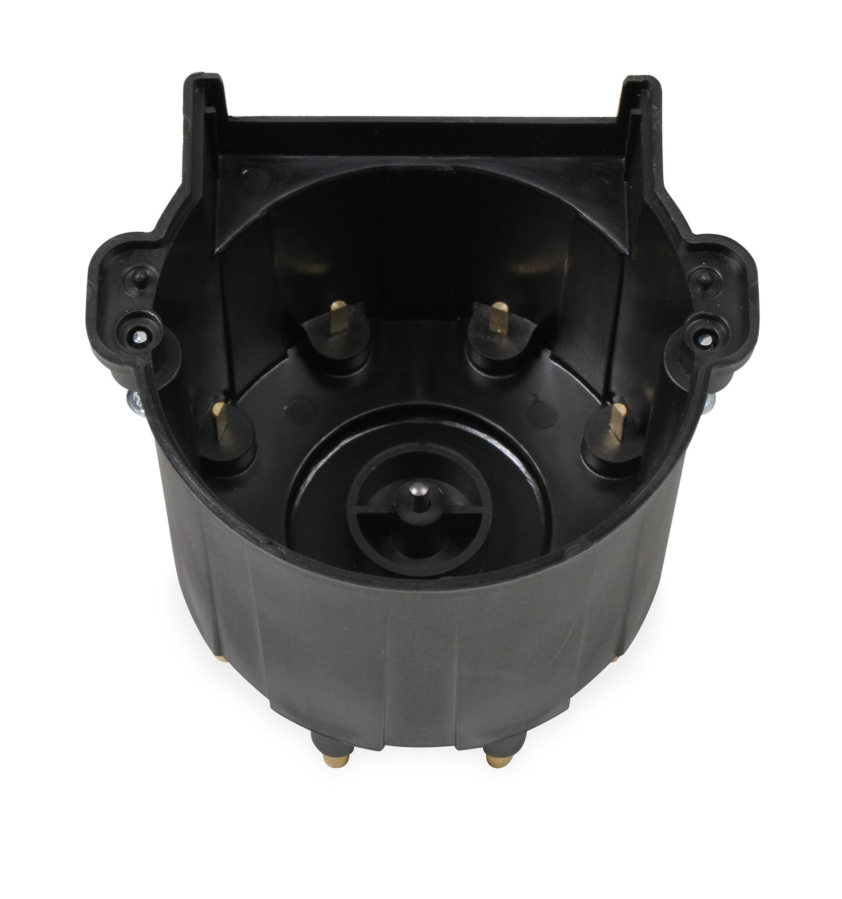 MSD Black Distributor Cap, GM HEI, Late Model, Ext Coil - 84263