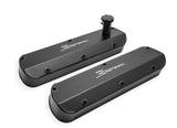 Holley 890013B Sniper Valve Cover - Fabricated Aluminum - Ford Small Block - Tall - Black