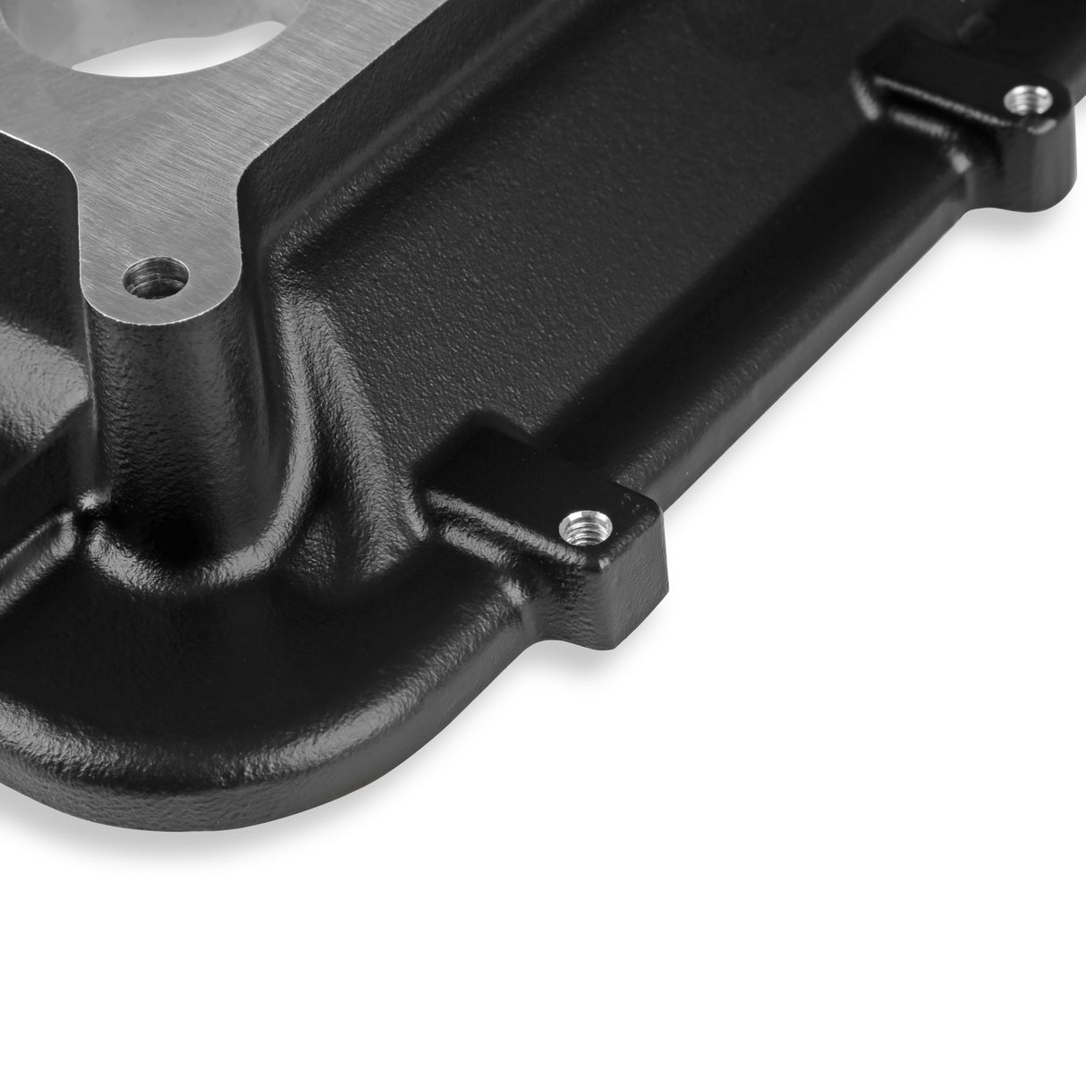 Holley 300-267BK Mid-Rise Plenum Base Adapter Kit - Black