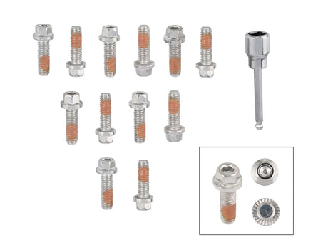 Mr Gasket Mr. Gasket Headlock Locking Header Bolts - M8-1.25 x 25mm - Set of 12 - 2235G