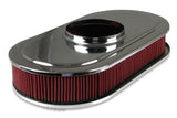 Holley 120-400 Vintage Series Oval Air Cleaner - Natural Cast
