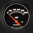 Classic Instruments Velocity Black 2 5/8" Oil Pressure Gauge - VS281BBLF