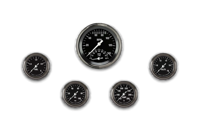 Classic Instruments Hot Rod Five Gauge Set 135 - HR135SLF