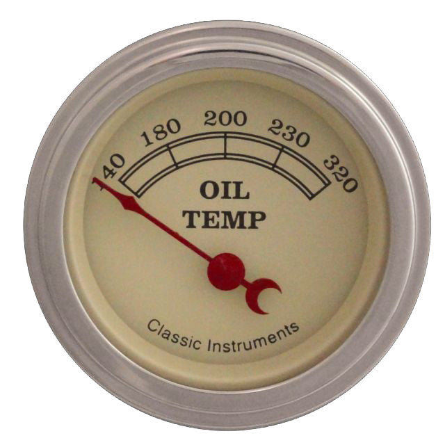 Classic Instruments Vintage 2-1/8" Oil Temperature Gauge - VT28SLF