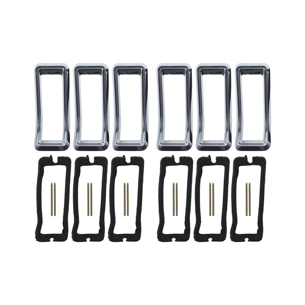 Scott Drake Concours Tail Light Bezel Kit - KIT-ELC-5