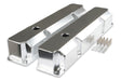 Mr Gasket Fabricated Aluminum Valve Covers - Silver Finish - 6862G