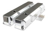 Mr Gasket Fabricated Aluminum Valve Covers - Silver Finish - 6862G