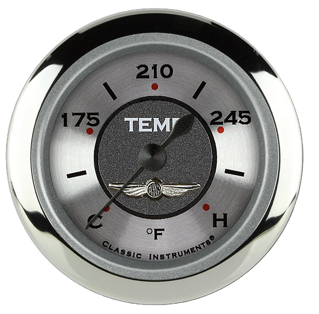 Classic Instruments All American 2 1/8" Full Sweep Water Temperature Gauge - AW126SRC-06