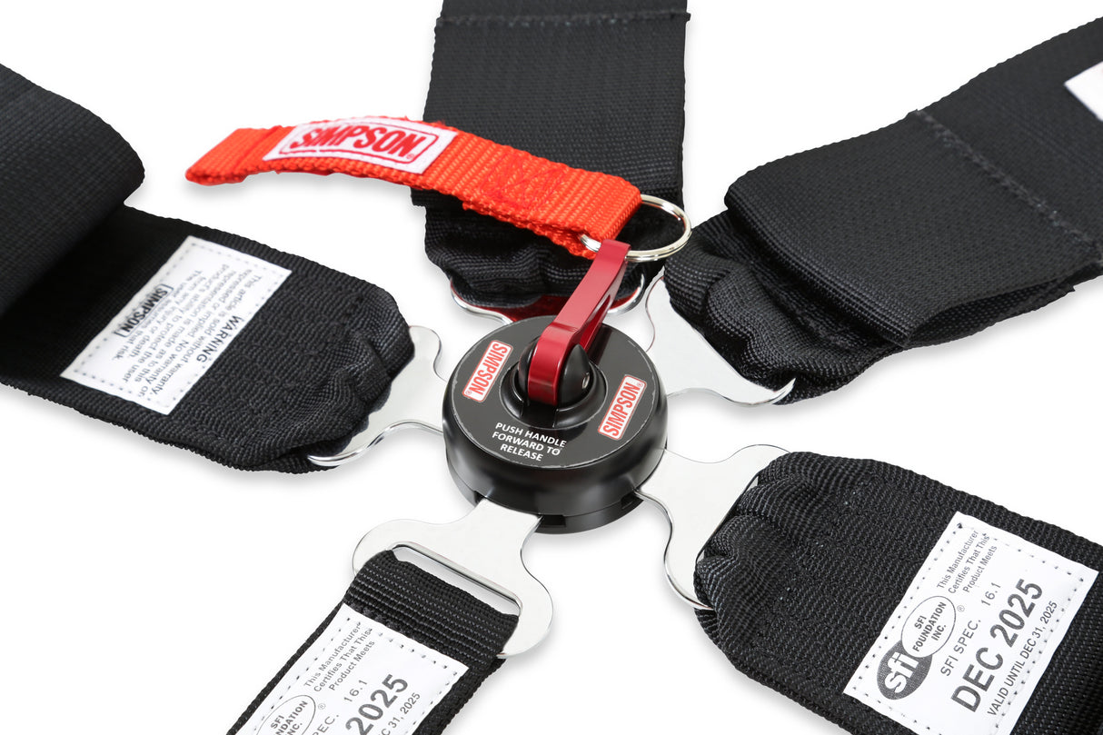 Simpson Racing Lever Camlock Harness - 29104BKH