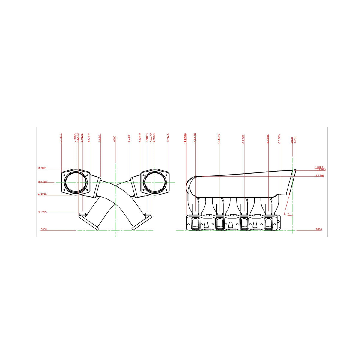 Holley 820201 Sniper EFI Fabricated Intake Manifold Dual Plenum 92mm LS1/2/6, Rail Kit - Slvr