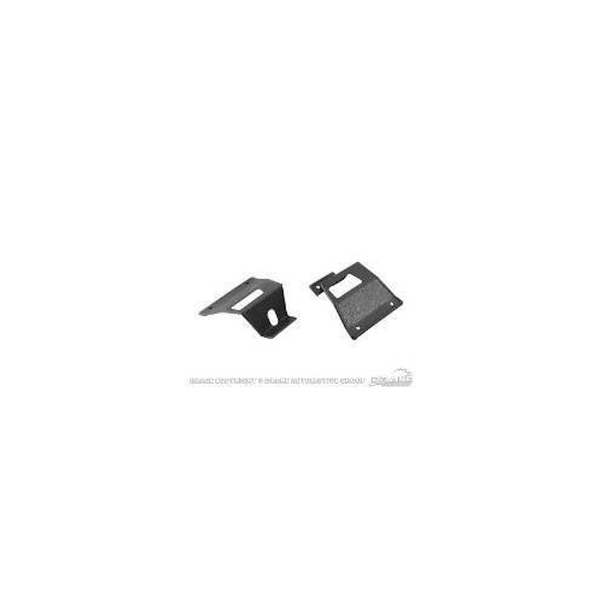 Scott Drake 1967-68 Mustang Fastback Rear Seat Latch Cover Plate, Left Hand - C7ZZ-63613B27-A