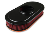Holley 120-403 Vintage Series Oval Air Cleaner - Factory Orange Machined