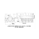 Holley 300-670BK Lo-Ram Manifold Base and Fuel Rails Single Fuel Injector GM LS3/L93
