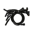 Scott Drake 8mm Ford Logo Ignition Wires Black - C5OZ-12259-BK8