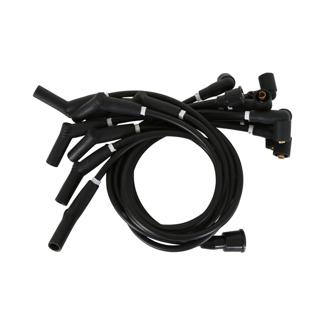 Scott Drake 8mm Ford Logo Ignition Wires Black - C5OZ-12259-BK8