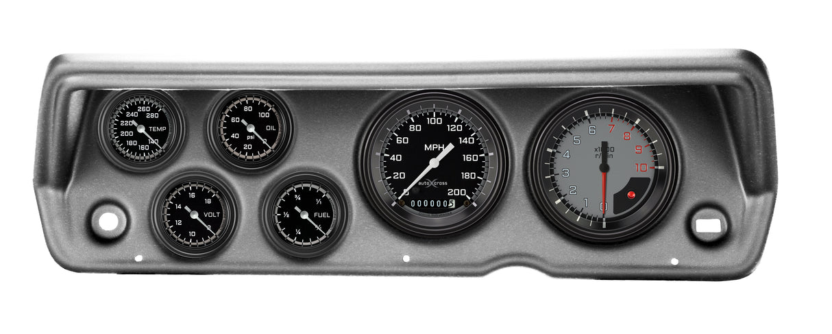 Classic Instruments 70-76 DUSTER AUTO CROSS GRAY FS 6ga SET-MOPA - CDDU70AXG101BA