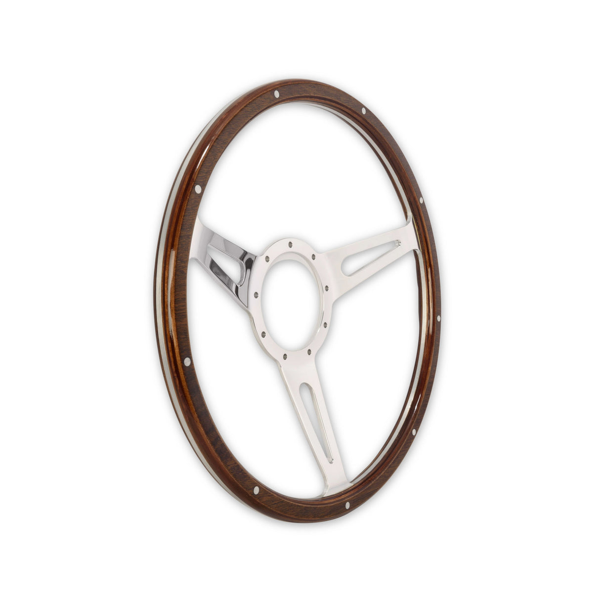 Scott Drake Steering Wheel Corso Feroce Shelby Style Wood and Aluminum 15" - S1MS-3600-WG