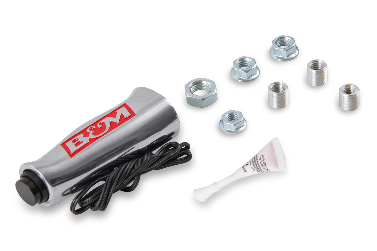 B&M Universal T-Handle - Brushed with 12V Switch - 80658