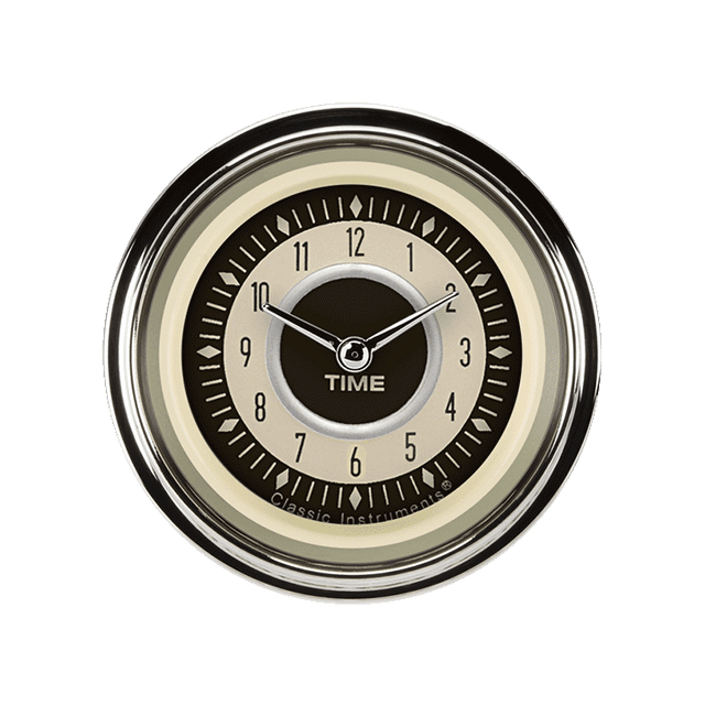Classic Instruments Nostalgia VT 2 1/8" Clock - NT90SHC