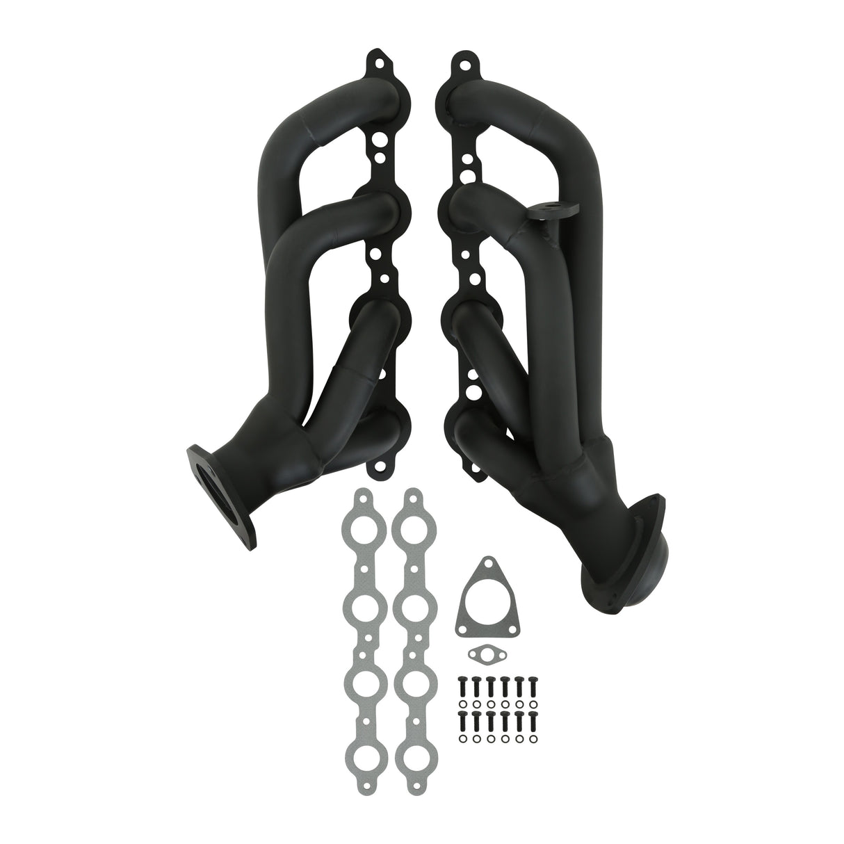 Flowtech Shorty Headers - Black Painted - 91834FLT