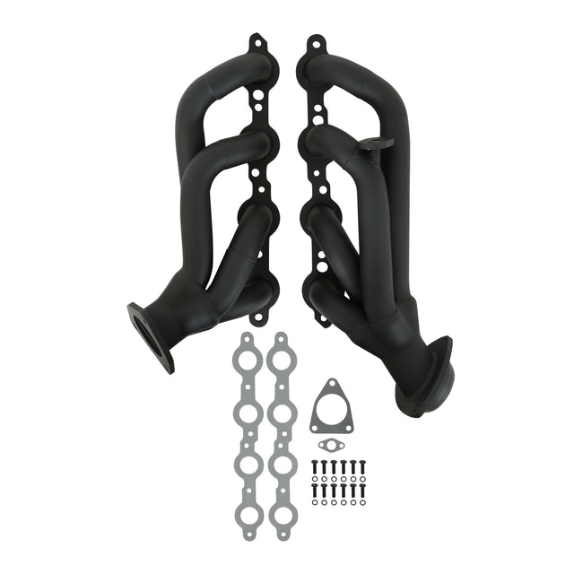 Flowtech Shorty Headers - Black Painted - 91834FLT