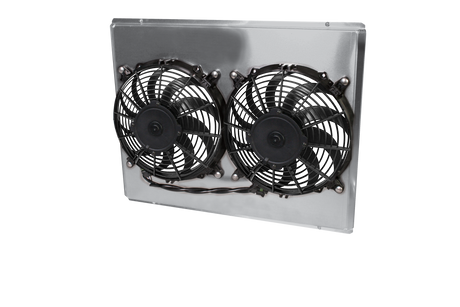 AFCO 1968-77 Chevelle Chevy Crossflow Aluminum Radiator and Shroud - 80253-B-DB-N 80253-F-DS-N