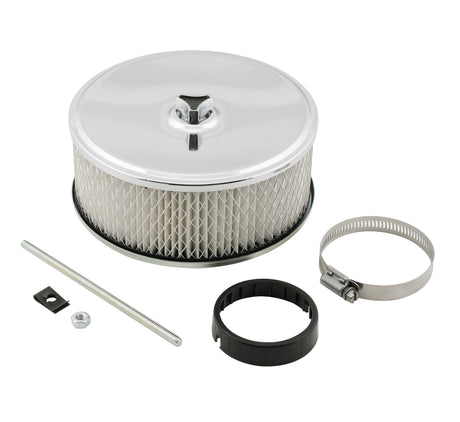 Mr Gasket Air Filter Assembly - Chrome - 6-1/2 Inch x 3-1/2 Inch - 4350MRG