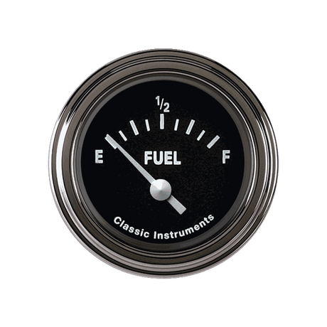 Classic Instruments Tetra Series, Black Fuel Gauge 240-33 - TE09BSLF