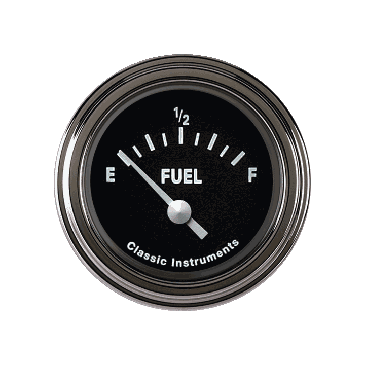 Classic Instruments TETRA 2IN FUEL 240-33 BLACK - TE09BSLC