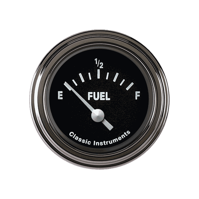 Classic Instruments Tetra Series, Black Fuel Gauge 0-90 - TE12BSLF