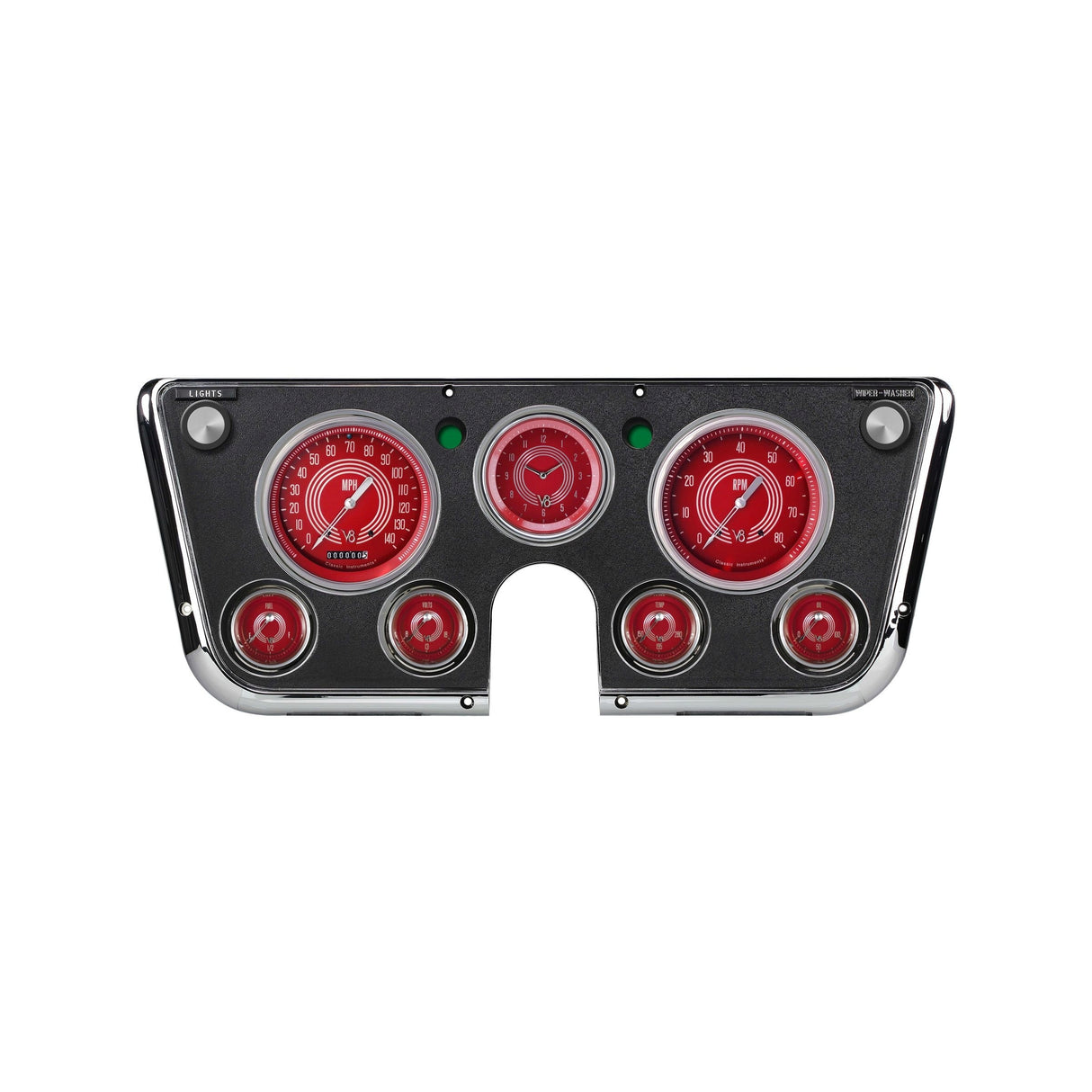 Classic Instruments V8 Red Steelie 1967-72 Chevy Truck - CT67V8RS