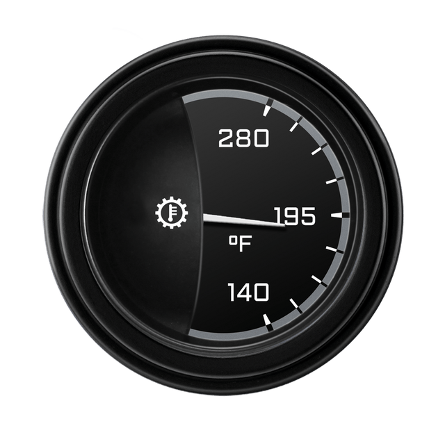 Classic Instruments AutoCross Gray 2 1/8" Transmission Temp - AX27GBLF