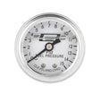 Mr Gasket Fuel Pressure Gauge - 0-15 PSI - 1/2 Inch Diameter - Liquid Filled - 1563
