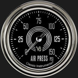 Classic Instruments V8 Speedster 2 5/8" Air Pressure Gauge - V8SR318SLC