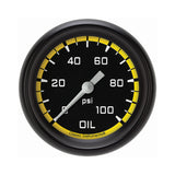 Classic Instruments Autocross Yellow 2 5/8" Oil Pressure Gauge - AX381YBPF