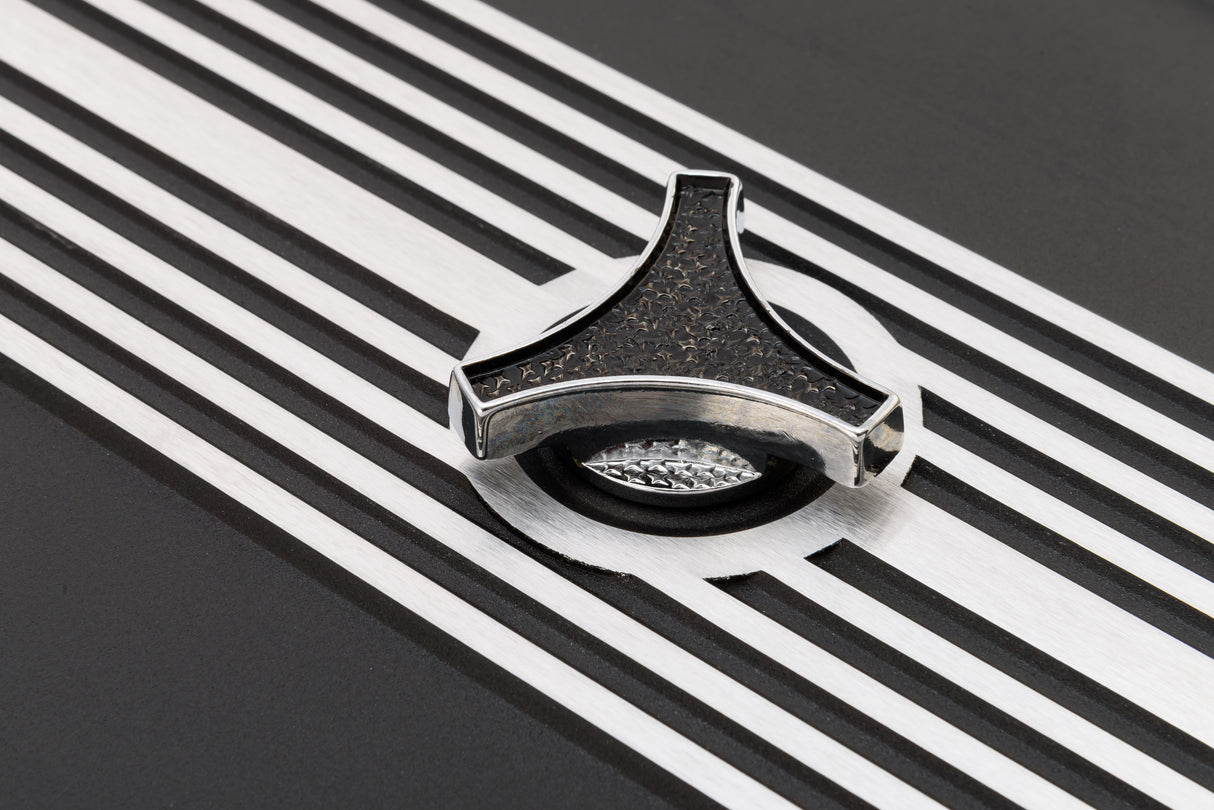 Scott Drake Aluminum Oval Air Cleaner Assembly Black - S1MS-9600-P