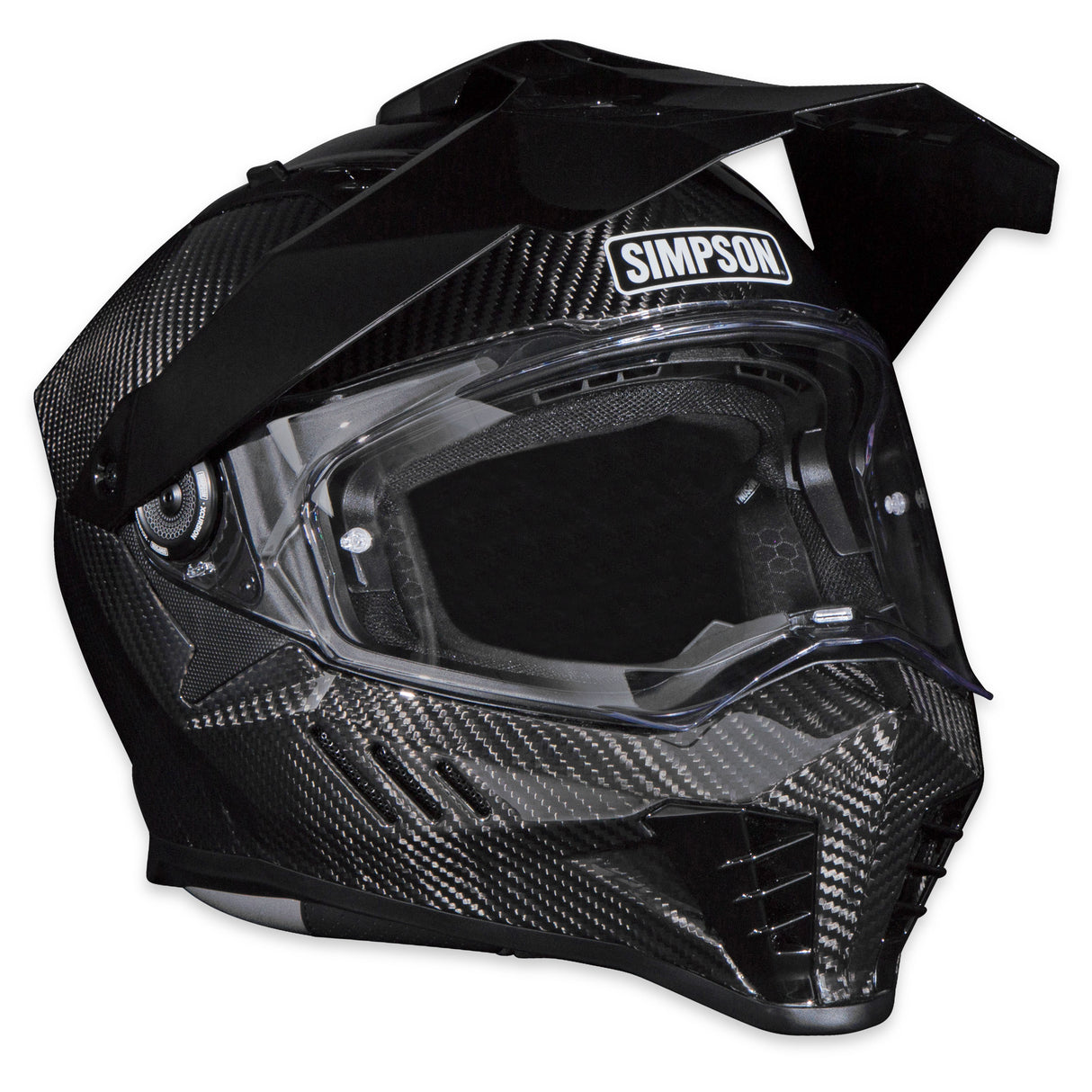 Simpson Motorcycle Xcursion Bandit Helmet - Carbon MD - XBCMD