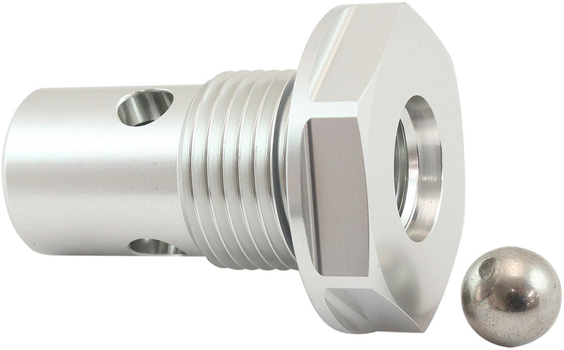 Aeroflow Roll Over Valve -10ORB - Silver Finish -10 Male ORB to -6 Female ORB (AF613-10S) AF613-10S