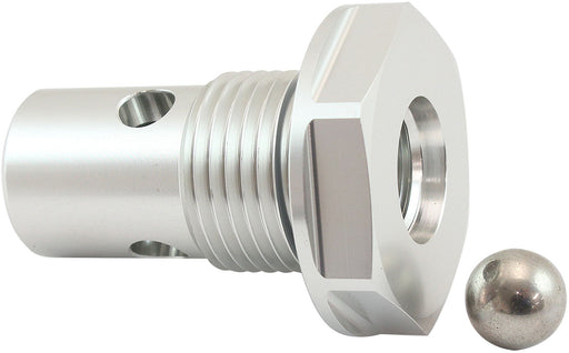 Aeroflow Roll Over Valve -10ORB - Silver Finish -10 Male ORB to -6 Female ORB (AF613-10S) AF613-10S