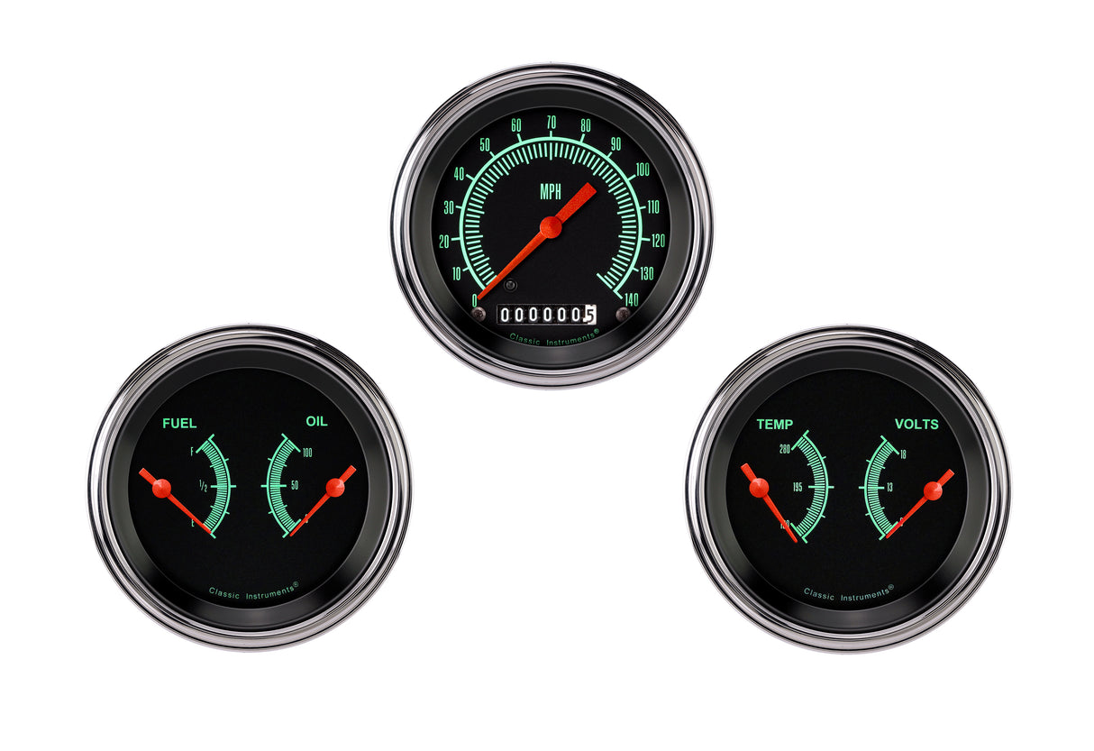 Classic Instruments G/Stock Series Three Gauge Set - GS04SLF