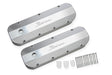 Holley 890002 Sniper Valve Cover - Fabricated Aluminum - BBC - Natural Anodized